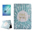 For Tab S2 9.7/T815 Olive Branch PC + PU Leather Case with Holder & Card Slots