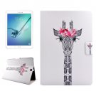 For Tab S2 9.7/T815 Giraffe Head PC + PU Leather Case with Holder & Card Slots