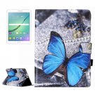 For Tab S2 9.7/T815 Butterfly Flip Leather Case with Holder, Card Slots & Wallet