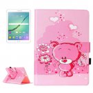 For Tab S2 9.7/T815 love Bear Flip Leather Case with Holder, Card Slots & Wallet