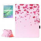 For Tab S2 9.7/T815 Love Flower Flip Leather Case with Holder, Card Slots & Wallet