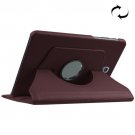 For Tab S2 8.0/T715 Coffee Litchi Texture Leather Case with 360° Rotating Holder