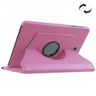 For Tab S2 8.0/T715 Pink Litchi Texture Leather Case with 360° Rotating Holder