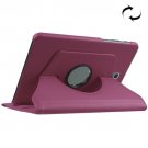 For Tab S2 8.0/T715 Purple Litchi Texture Leather Case with 360° Rotating Holder