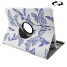 For Tab S2 8.0/T715 Butterflies 2 Pattern Leather Case with 360° Rotation Holder