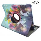 For Tab S2 8.0/T715 Pigeon Pattern Leather Case with 360° Rotation Holder