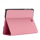 For Tab S2 8.0/T715 Pink Frosted Texture Leather Case with Holder