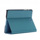 For Tab S2 8.0/T715 Blue Frosted Texture Leather Case with Holder
