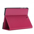 For Tab S2 8.0/T715 Magenta Frosted Texture Leather Case with Holder