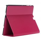 For Tab S2 8.0/T815 Magenta Frosted Texture Leather Case with Holder