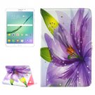 For Tab S2 8.0/T715 Flower Pattern Diamond Flip Leather Case with Holder