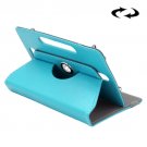 For Tab S2 8.0/T715 ENKAY Blue Crazy Horse Leather Case with Rotating Holder