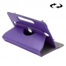 For Tab S2 8.0/T715 ENKAY Purple Crazy Horse Leather Case with Rotating Holder