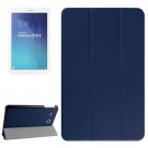 For Tab E 9.6 Dark Blue Karst Texture Flip Leather Case with 3-folding Holder