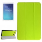 For Tab E 9.6 Green Karst Texture Flip Leather Case with 3-folding Holder