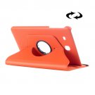 For Tab E 9.6 Orange Litchi Texture Flip Leather Case with Multi-functional Holder