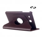 For Tab E 9.6 Brown Litchi Texture Flip Leather Case with Multi-functional Holder