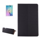 For Tab E 9.6 / T560 Black Frosted Texture Leather Case with Holder