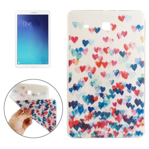 For Tab E 9.6 Love Heart Pattern TPU Protective Case