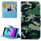 For Galaxy A5(2016) Camouflage Leather Case with Holder, Card Slots & Wallet