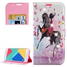 For Galaxy A5(2016) Girl 1 Diamond Leather Case with Holder, Card Slots & Wallet