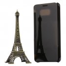 For Galaxy A5(2016) Black Electroplating Mirror Horizontal Flip Leather Case