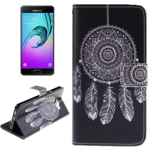 For Galaxy A5(2016) Abstract Pattern Leather Case with Holder, Card Slots & Wallet