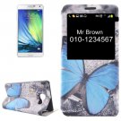 For Galaxy A5(2016) Butterfly Flip Leather Case with Call Display ID & Holder