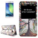 For Galaxy A5(2016) Life Tree Flip Leather Case with Call Display ID & Holder