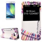 For Galaxy A5(2016) Be Happy Flip Leather Case with Call Display ID & Holder