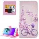 For Galaxy A5(2016) Bicycle Pattern Leather Case with Holder, Card Slots & Wallet