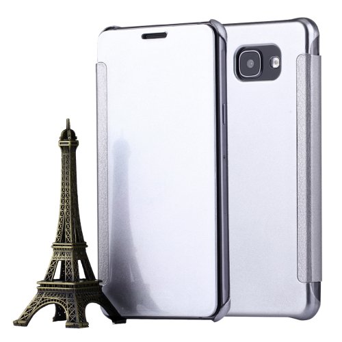 For Galaxy A5(2016) Silver Flip Leather Case with Sleep / Wake-up Function