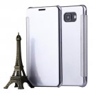 For Galaxy A5(2016) Silver Flip Leather Case with Sleep / Wake-up Function
