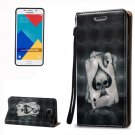 For Galaxy A5(2016) Poker 3D Leather Case with Holder, Card Slots & Lanyard