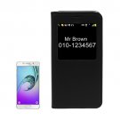 For Galaxy A5(2017) Black Litchi Flip PU Leather Case with Call Display ID