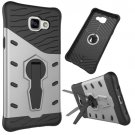 For Galaxy A5(2016) Silver Spin Tough Armor TPU+PC Combination Case with Holder