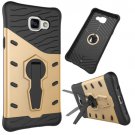 For Galaxy A5(2016) Gold Spin Tough Armor TPU+PC Combination Case with Holder