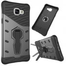 For Galaxy A5(2016) Black Spin Tough Armor TPU+PC Combination Case with Holder