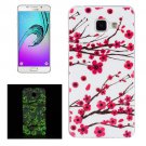 For Galaxy A5(2016) Noctilucent Plum Pattern IMD Soft TPU Back Cover Case