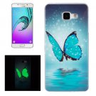 For Galaxy A5(2016) Noctilucent Butterfly Pattern IMD Soft TPU Back Cover Case