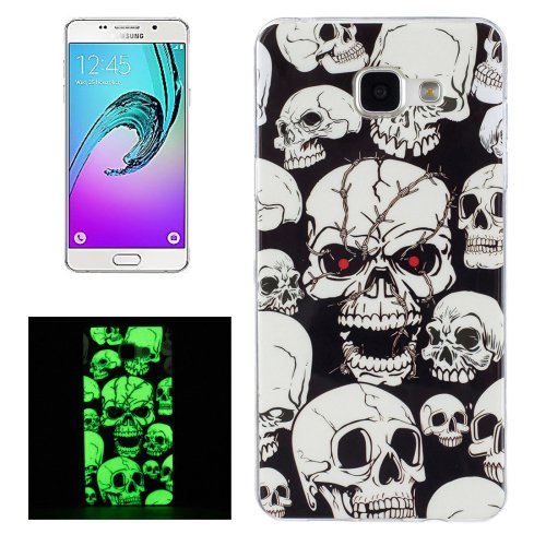 For Galaxy A5(2016) Noctilucent Ghost Pattern IMD Soft TPU Back Cover Case