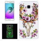 For Galaxy A5(2016) Noctilucent Sika Deer Pattern IMD Soft TPU Back Cover Case