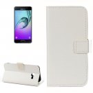 For Galaxy A5(2017) White Litchi Leather Case with Holder, Card Slots & Wallet