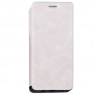 For Galaxy A5(2017) White Mofi Crazy Horse Leather Case with Holder & Card Slots