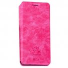 For Galaxy A5(2017) Magenta Mofi Crazy Horse Leather Case with Holder & Card Slots