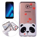 For Galaxy A5(2017) Love Bear Pattern Electroplating Frame Soft TPU Case