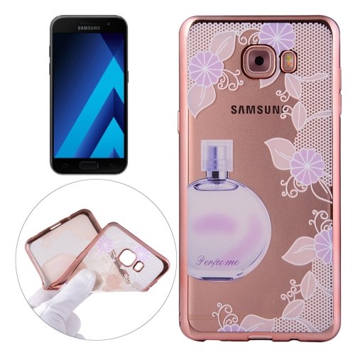 For Galaxy A5(2017) Perfume Pattern Electroplating Frame Soft TPU Case