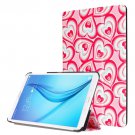 For Galaxy Tab E 8.0 Painting Custer 6 Texture Flip Leather Case with 3 Fold Holder