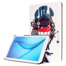 For Galaxy Tab E 8.0 Painting Custer 9 Texture Flip Leather Case with 3 Fold Holder
