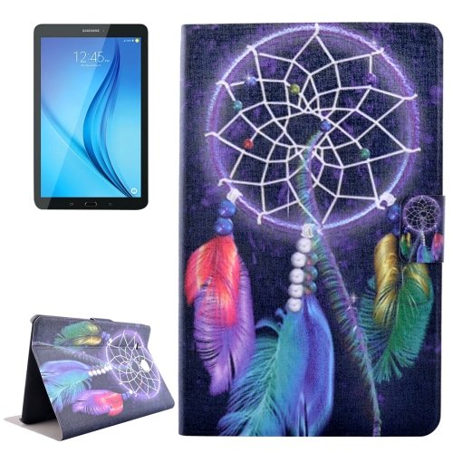 For Galaxy Tab E 8.0 Windbell Pattern Flip Leather Case with Holder & Card Slot